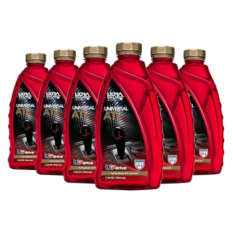 ATF Full Synthetic Automatic Transmission Fluid 6 Quarts | Universal ATF guards multi-vehicle automatics transmissions against sludge, oxidation, and shift-lag.
