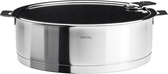 Cristel Strate S24QLEKSA Saute Pan, 3.5 quart, Silver