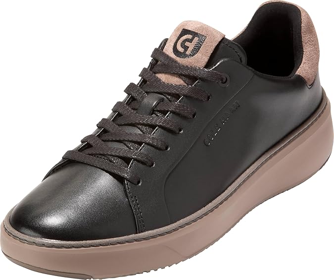 Cole Haan メンズ Grandpro Topspinスニーカー, ブラック/トリュフ, 11 Wide