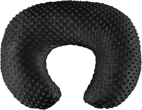 Nursing Pillow for Bottle and Breastfeeding, Ergonomic Comfort Nursing Essentials for Mom and Baby, Feeding Support Pillow with Removable Cover, Easier and Healthier Nursing (Black)