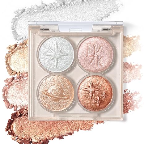 Glitter Eyeshadow Palette with Metallic Shimmer Holographic Duochrome Eyeshadow Chameleon Colour Changing for Sparkling Eye Corners Creamy Iridescent Fairy Makeup for Women