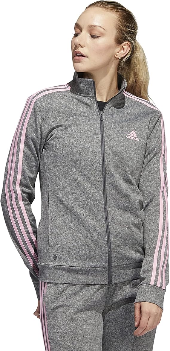 Adidas Womens Warm-up Tricot Regular 3-Stripes Track Jacket