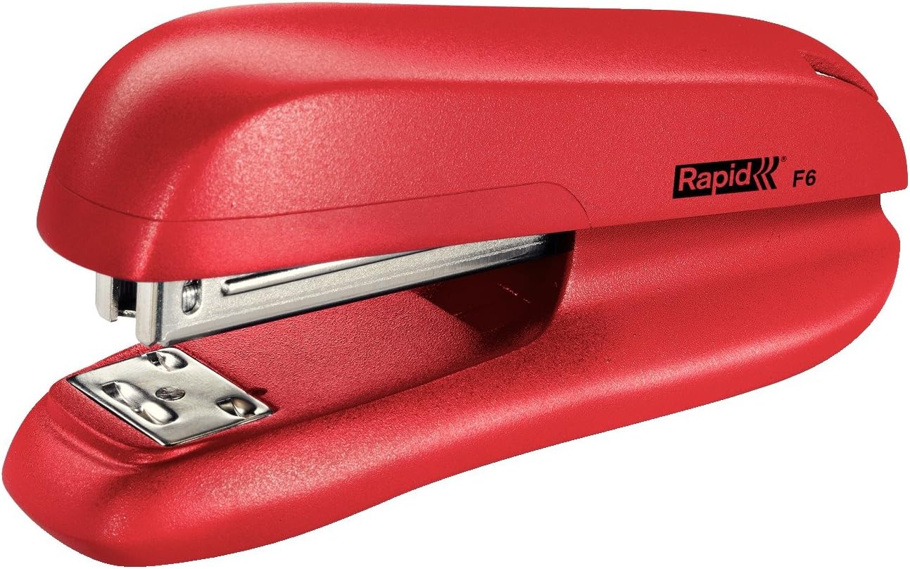 Rapid Stapler, 20 Sheet Capacity, Red, Ergonomic Plastic Body, Halfstrip F6, 5000270