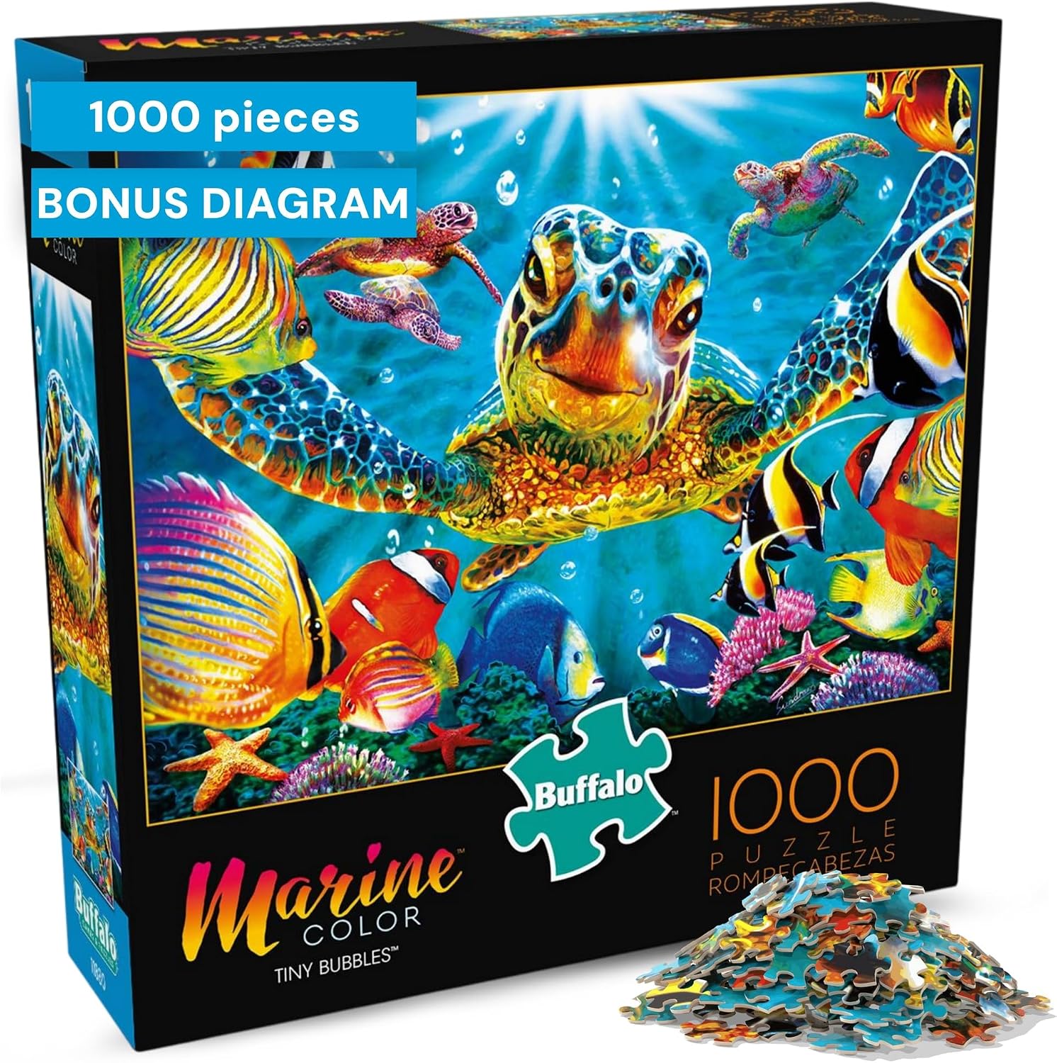 Buffalo Games - Steve Sundram - Tiny Bubbles - 1000 Piece Jigsaw Puzzle For Adults - Challenging Puzzle Perfect for Game Nights - Finished Size is 26.75 x 19.75