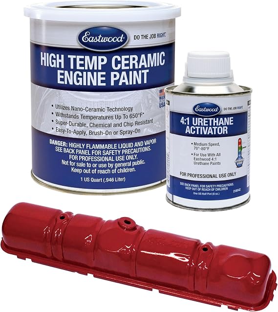 Eastwood GM Red High Temperature Ceramic Engine Paint and Activator