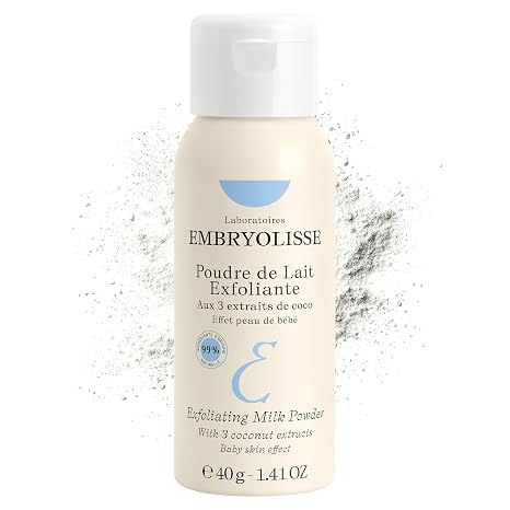 Embryolisse Exfoliating Face Scrub Powder, Brighter, Smoother Skin, 1.41 Oz
