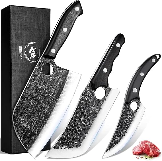 TIJERAS Professional Meat Cleaver Knife - with Ergonomic Handle