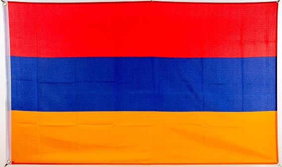 Armenia Flag 3ft x 5ft Polyester | Printed with a Strong Canvas Heading, May Be Made Outside of the US.