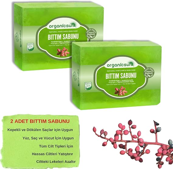 Doğal Bıttım Sabunu 140 Gr x 2 Adet Saç Dökülmesine Karşı Tüm Saç ve Cilt Tipleri İçin