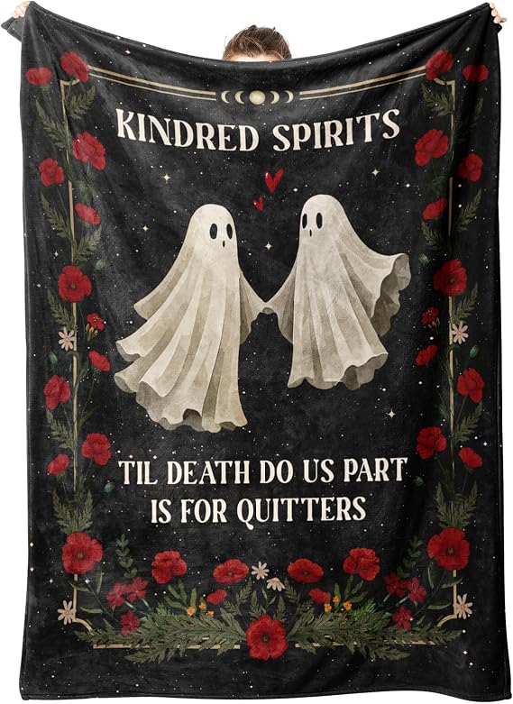 Gifts for Her Him - Couple Blanket, Anniversary Wedding Engagement Gifts for Her Him Women Men Wife Couple, Gothic Valentines I Love You Birthday Gift for Women Men Wife Husband Girlfriend Boyfriend