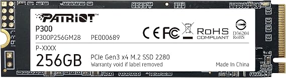 Patriot P300 M.2 PCIe Gen 3 x4 256GB Low-Power Consumption SSD - P300P256GM28