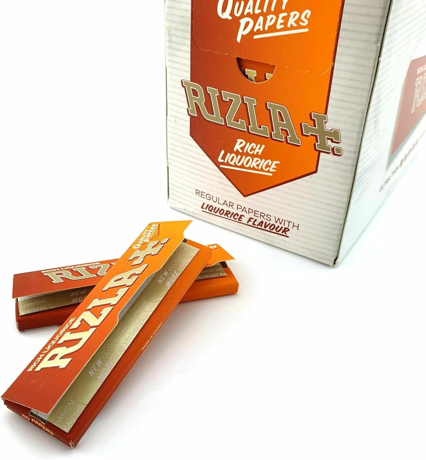 Rizla Rolling Paper 50 Books Per Box - Liquorice Coated