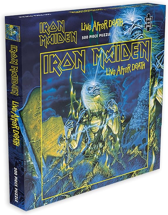Iron Maiden Live After Death (500 Piece Jigsaw Puzzle) | 16 x 16 inches, Officially Licensed Iron Maiden Merchandise and Collectible Gift for Rock Music Fans, Teens and Adults