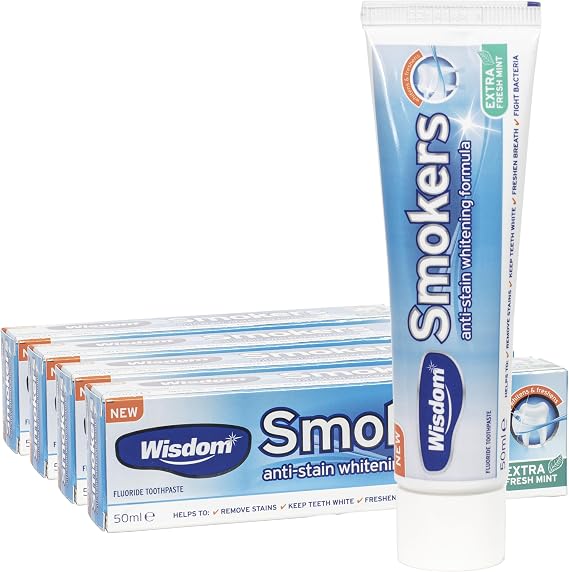 Wisdom Smokers Anti-Stain Whitening Toothpaste, 50ml