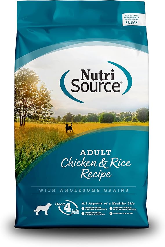 NutriSource Chicken & Rice Dog Food, 26lb