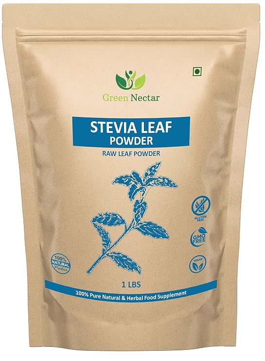 Green Stevia Powder 1 lb(16 Ounces)| Zero Calories Natural Sweetener Sugar Substitute | Raw | No Preservatives | Non GMO - Green Nectar