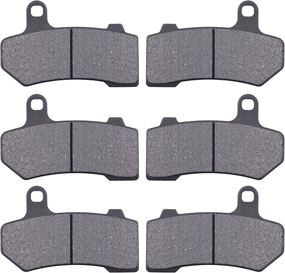 Semi-metallic Front & Rear Brake Pads Set for Harley Touring FLHX Street Glide 2008-2015 Touring FLHTCU Ultra Classic Electra Glide 2008-2015 Harley Touring