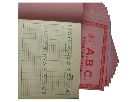 Lot of 10 Cursive Script Handwriting Writing Practice Books Upper Case Alphabet ABCs