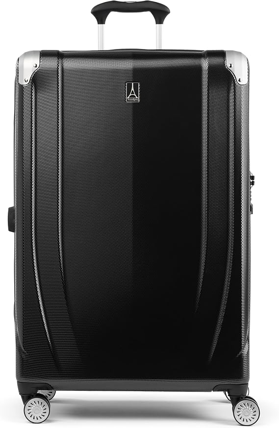 Travelpro Pathways 3 Hardside Checked Luggage Suitcase, Black, 28-Inch