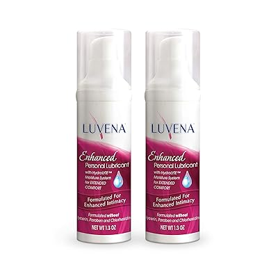 Luvena Lubricant - Enhanced Personal Lubricant for Women - Relieves Feminine Dryness Symptoms - Intimate Skin Care & Menopause Support - Water Based, Paraben & Glycerin Free - 170 Pumps 2 Pack