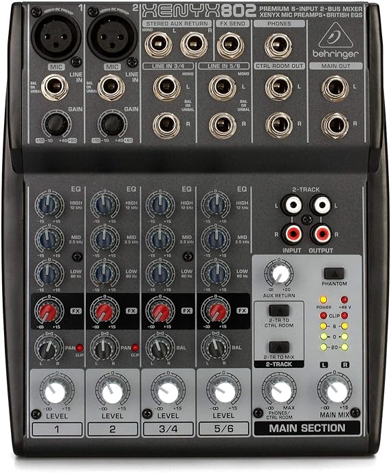 Behringer 802 8 Input 2 Bus Mixer