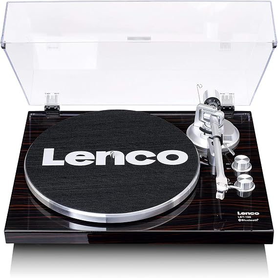 Lenco LBT-188 Wa Retro Koyu Kahverengi Bluetoothlu Pikap Plak Çalar
