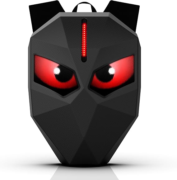 Motorcycle Backpack for Men, LED Backpack With DIY Programmable Full Color Screen, Hard Shell Large Capacity Waterproof Helmet Bag Laptop Backpack