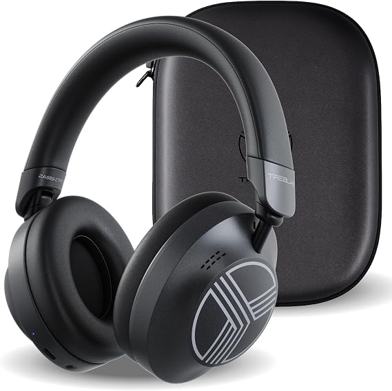 TREBLAB Z7-Pro Noise Cancelling Over Ear Headphones Wireless Bluetooth