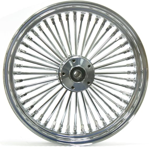 Ultima Chrome King Spoke 16" x 3.5" Rear Wheel for 2000-2006 Harley and Custom
