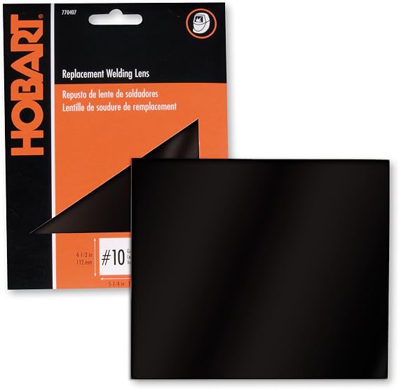 Hobart 770407 4.50-by-5.25-Inch Shade No.10 Helmet Lens, Gold