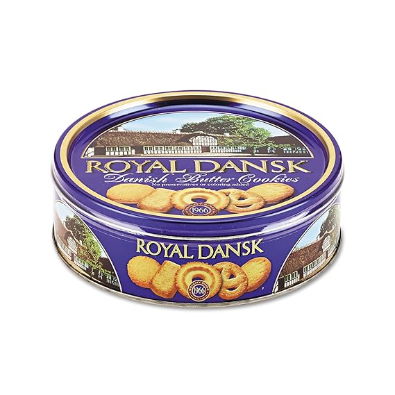 Royal Dansk 53005 Cookies Danish Butter 12oz Tin