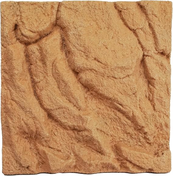 Lucky Reptile Rock Background - Scape it Easy - Outback Red, 43.3 x 43 cm, Suitable for Exo Terra Glass Terrariums