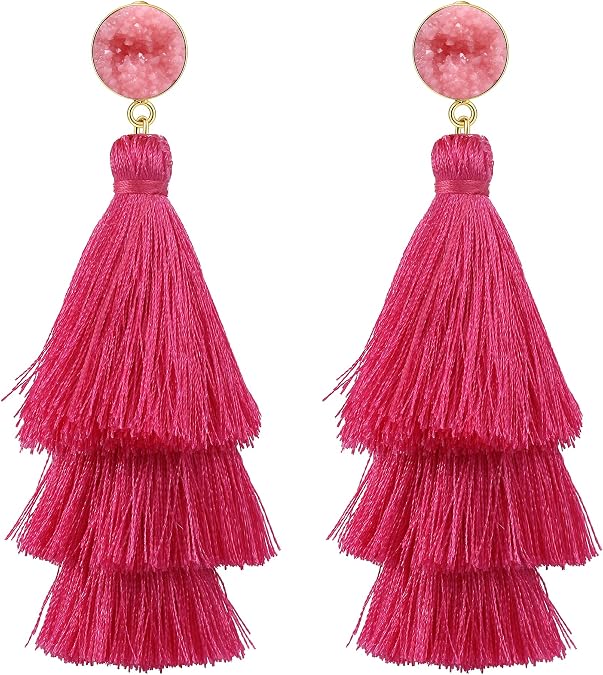 Gacimy Tassel Earrings for Women with 925 Sterling Silver Post