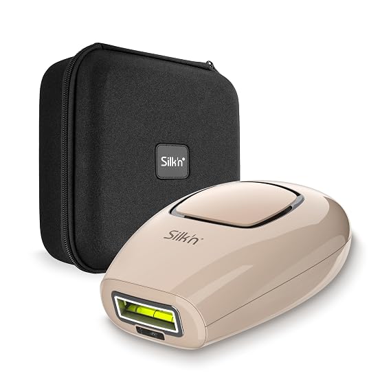 Silk'n Infinity Fast Compact IPL Laser Hair Removal Device for Women and Men, Painless Permanent Hair Reduction at Home for Face and Body, Automatic Skin Color Sensor, Ultra Fast, Travel Case Included