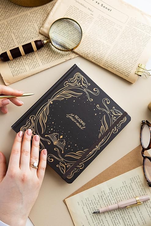 Charmlı Reading Journal - Okuma Günlüğü 18x20 cm Koyu Kahve
