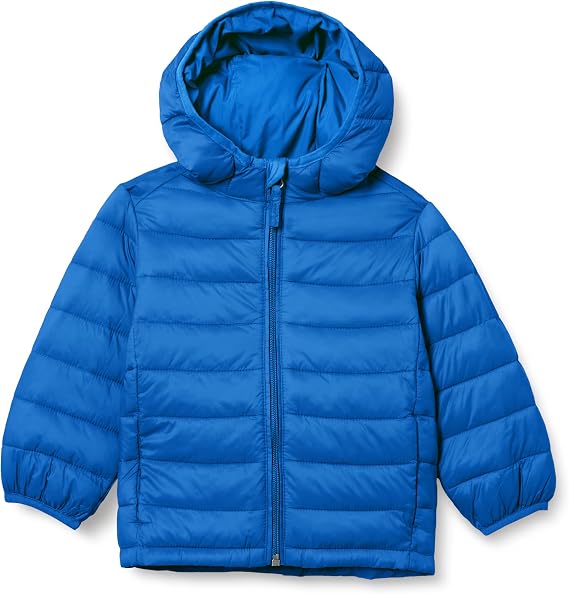 Amazon Essentials Boy's Lightweight Water-Resistant Packable Hooded Puffer Jacket