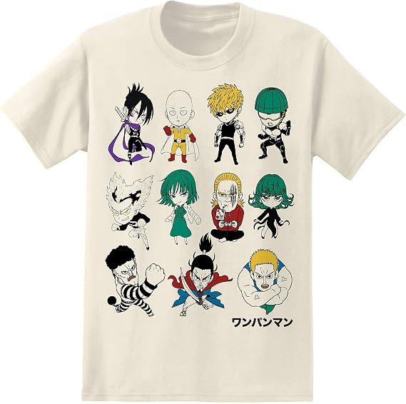 One-Punch Man Mens T-Shirt Mens Anime Shirt - Saitama Tee