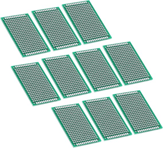 Soldering Double Sides Universal PCB Prototype Circuit Board 4 X 6cm 10 Pack Ideal for Electronic Prototyping Projects