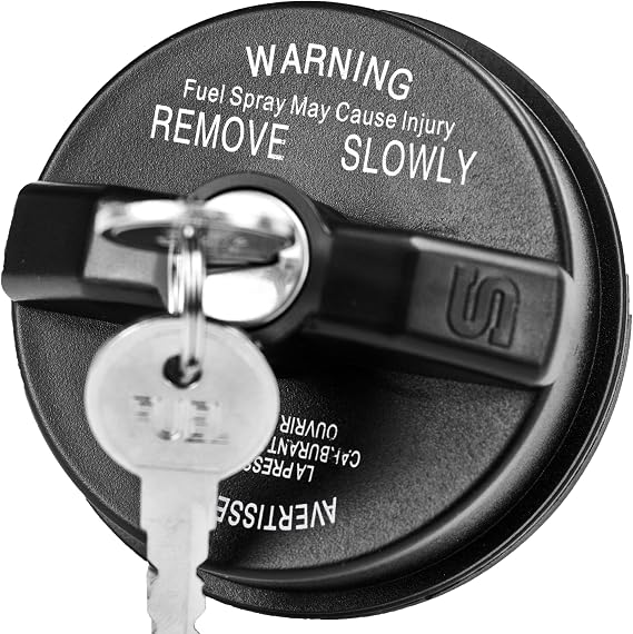 Locking Gas Cap for 2000-2020 Dodge Jeep Chrysler Ram 1500 2500 Journey | 3500 Lock Fuel Cap for Caravan Charger Dakota Durango Wrangler JK TJ Liberty 200 300 Sebring, 5278655AA