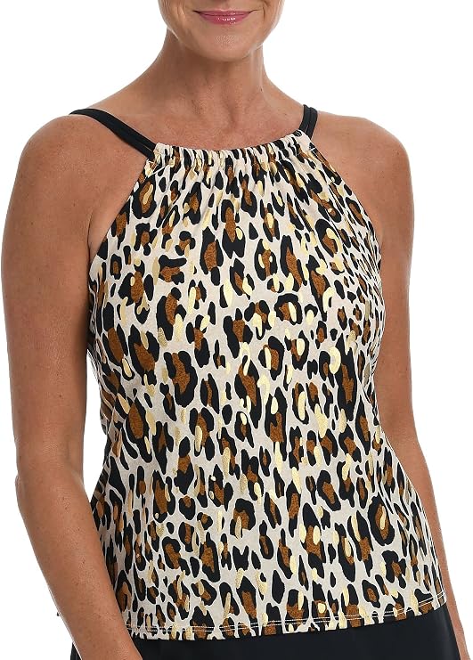 High Neck Tankini Swimsuit Top