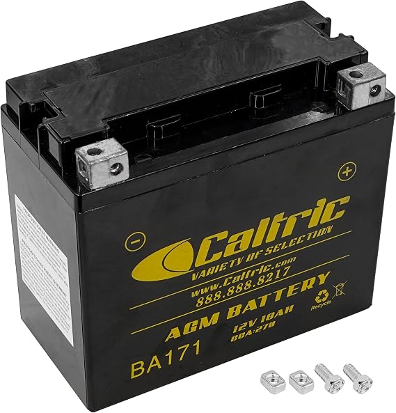 Caltric Agm Battery Compatible with Yamaha Xvs1300 Xv-S1300 V-Star 1300 Deluxe Tourer 2007-2017