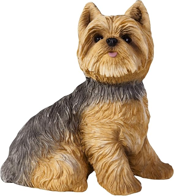 Sandicast Yorkshire Terrier Sculpture, Sitting, Small Size (SS22302)