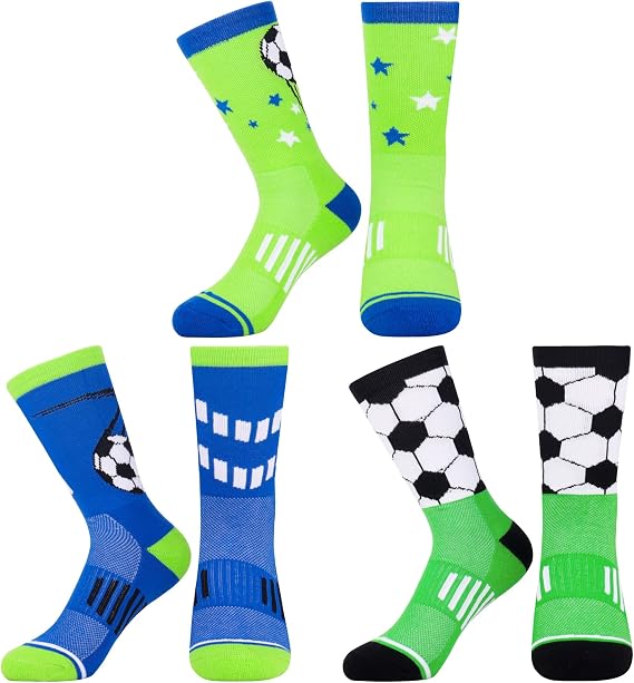Jeasona Athletic Socks Youth Boys Gifts for Kids Boys Football Soccer Stuff Accessories Gear