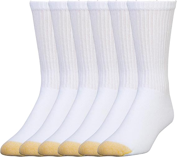 GOLDTOE mens Harrington Crew Socks, Multipairs