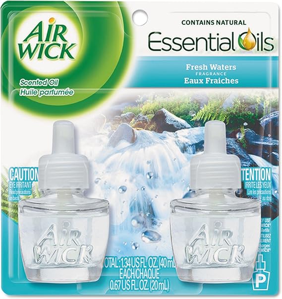 Air Wick Scented Oil Twin Refill Fresh Waters, 2 CT