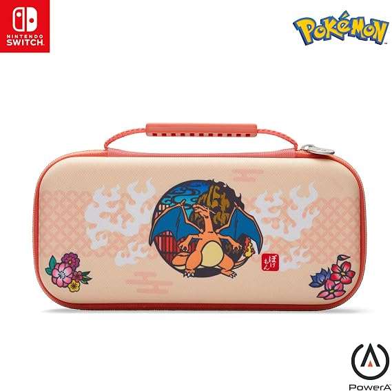 PowerA Protection Case for Nintendo Switch, Switch Lite & OLED Model, Hard Shell Protective Pouch with Carry Handle and 9 Game Cards Storage, Official: Mario Pop