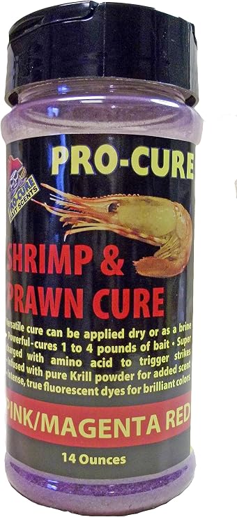 Pro-Cure Shrimp and Prawn Cure, 14 Ounce, Pink/Magenta Red