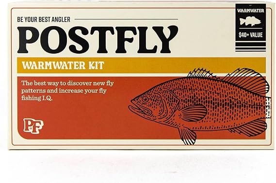 Warmwater Fly Fishing Kit, Premium Flies for Largemouth and Smallmouth Bass, Panfish, Pike and More