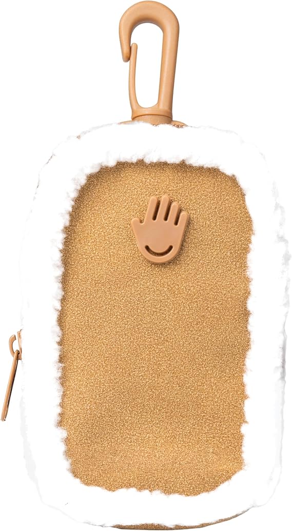 Touchland Special Edition Vegan Shearling Touchette, Attachable Fashion Accessory with Snap Hook for Touchland Mist
