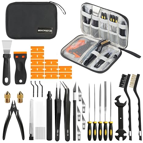 46 Pcs 3D Printer Tools Set with Storage Bag, 3D Printing Tool Kit